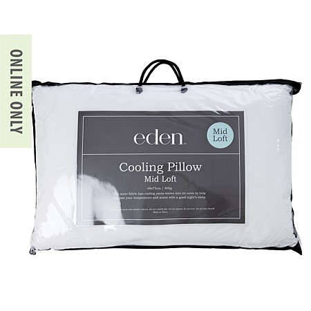 Eden Cooling Mid Loft Pillow