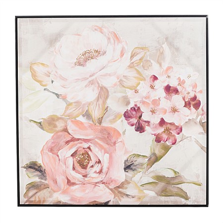 Solace Summer Pink Blooms Canvas Wall Art