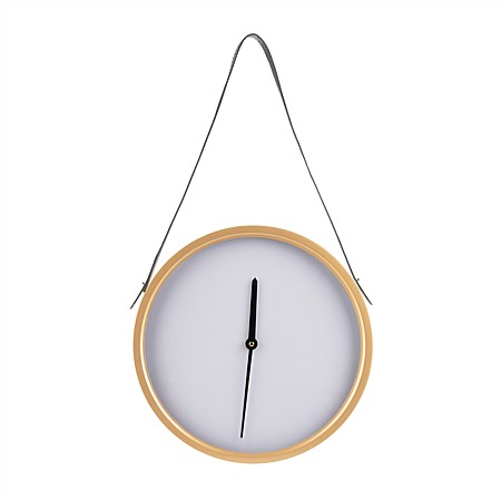 Home Co. Iron Clock With Strap 35cm