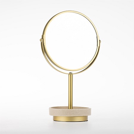 Solace Elements Sandstone Resin Mirror With Stand