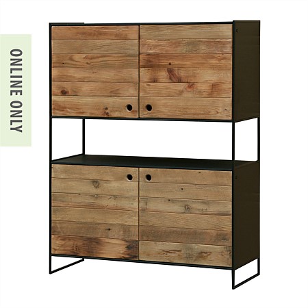 Ecoanthology Recycled Pine Four Door Cabinet
