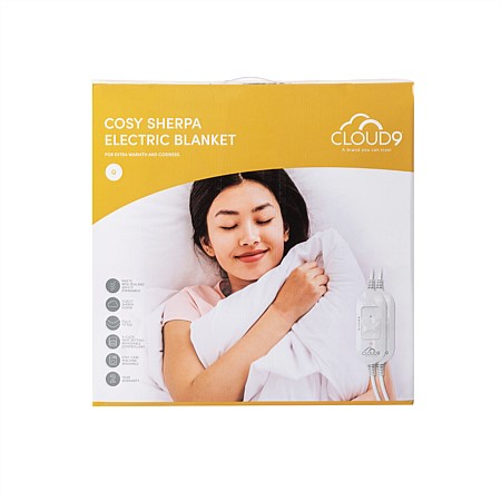 Cloud 9 Cosy Sherpa Electric Blanket